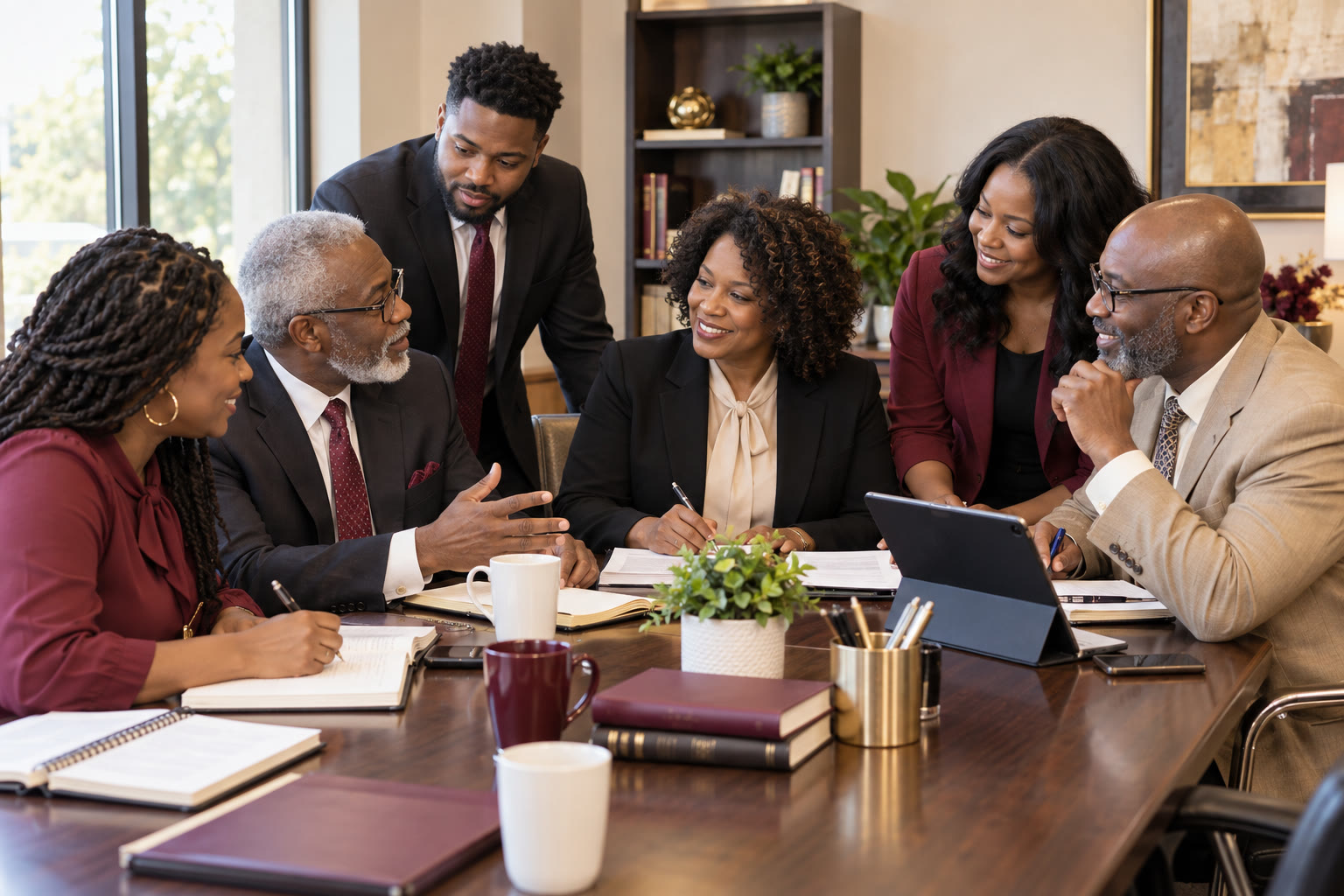 Teamwork image featured on the church leadership page