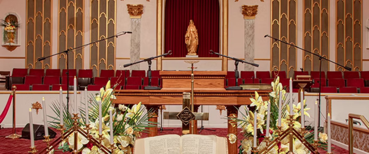 A view inside the Chapel