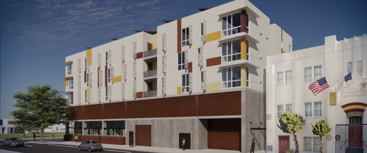 Planned senior housing — architectural rendering